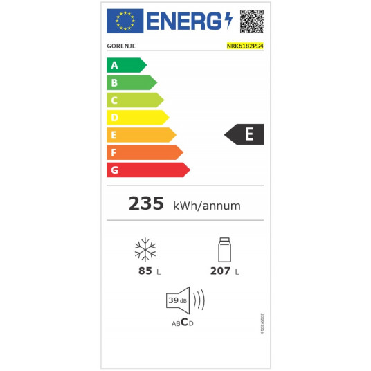 Ledusskapis GORENJE NRK6182PS4