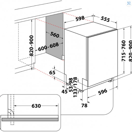 Trauku mazgājamā mašīna Whirlpool WH8IPB14AM6L0