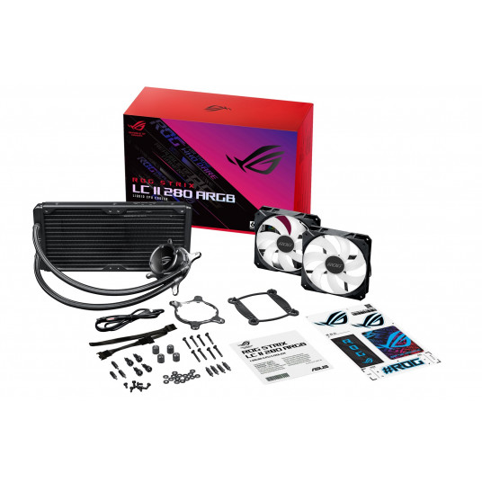 ASUS ROG STRIX LC II 280 ARGB Procesors Universāls šķidruma dzesētājs 14 cm Melns 1 gab.