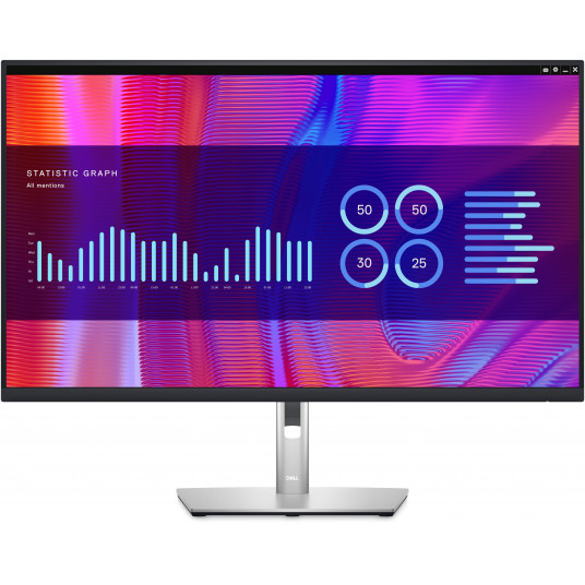 Dell USB-C centrmezgla monitors P3223DE 31,5 collas, IPS, QHD, 2560 x 1440, 16:9, 5 ms, 350 cd/m², melns, 60 Hz, HDMI portu skaits 1