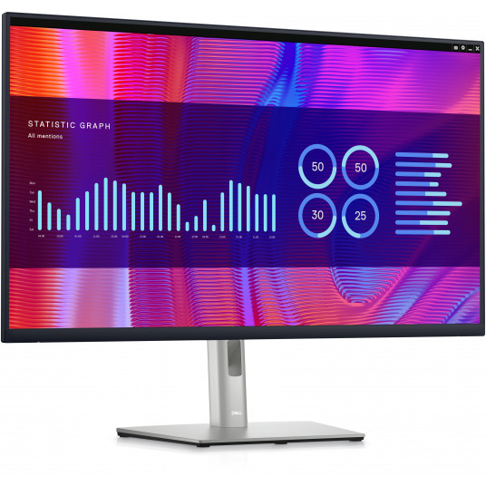 Dell USB-C centrmezgla monitors P3223DE 31,5 collas, IPS, QHD, 2560 x 1440, 16:9, 5 ms, 350 cd/m², melns, 60 Hz, HDMI portu skaits 1