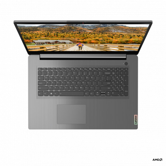 Klēpjdators Lenovo IdeaPad 3 17ALC6, 17.3 FHD, AMD Ryzen 5, RAM 8GB, 512GB SSD, AMD Radeon Graphics, Windows 11 Home, Arctic Grey 82KV00KVLT