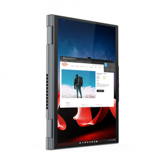 Lenovo ThinkPad X1 Yoga Intel® Core™ i7 i7-1355U hibrīds (divi vienā) 35,6 cm (14") skārienjūtīgais ekrāns WUXGA 16 GB LPDDR5-SDRAM 512 GB SSD Wi-Fi 6E (802.11ax) Windows 11 Pro Gray