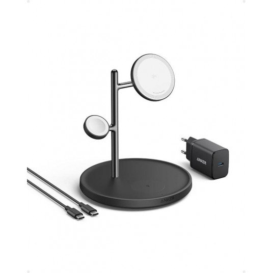 MOBILĀ LĀDĒTĀJA MAGGO STATĪVS 15W/BL MAGNĒTISKAIS WL B25M3311 ANKER
