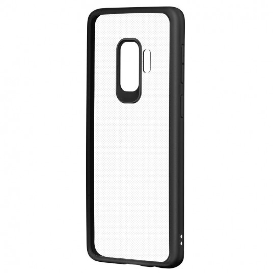 Devia Pure Style Silicone Back Case For Samsung G965 Galaxy S9 Plus Transparent - Black