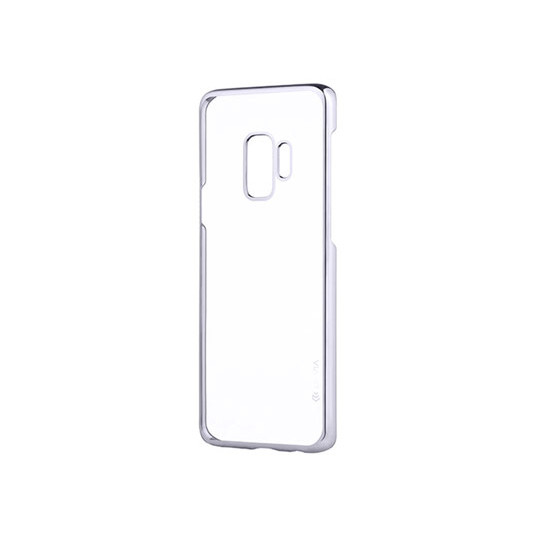 Devia Glitter Soft Silicone Back Case For Samsung G965 Galaxy S9 Plus Transparent - Silver