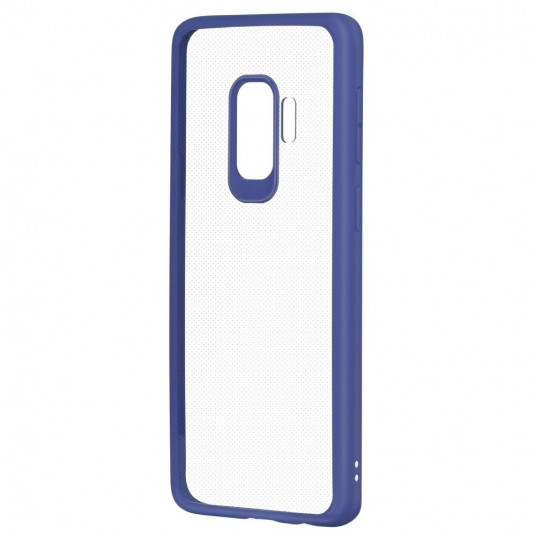 Devia Pure Style Silicone Back Case For Samsung G965 Galaxy S9 Plus Transparent - Blue
