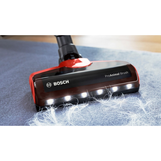 Bosch Unlimited 7 ProAnimal putekļu sūcējs BBS711ANM Handstick, 18 V, darbības laiks (maks.) 40 min, sarkans