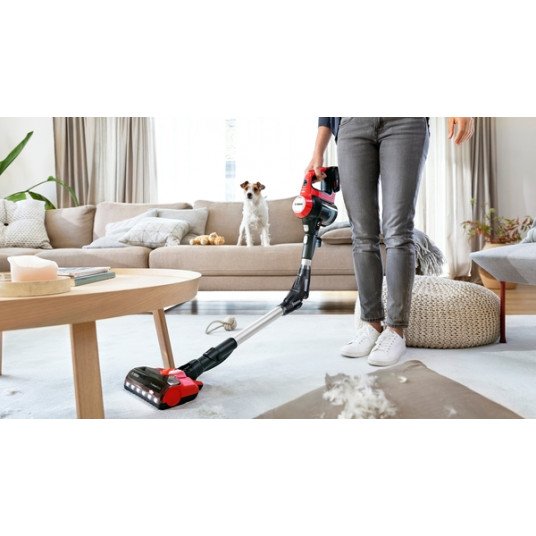 Bosch Unlimited 7 ProAnimal putekļu sūcējs BBS711ANM Handstick, 18 V, darbības laiks (maks.) 40 min, sarkans