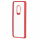 Devia Pure Style Silicone Back Case For Samsung G965 Galaxy S9 Plus Transparent - Red