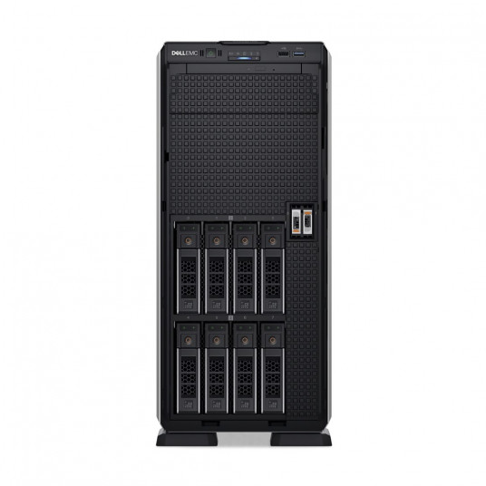 PowerEdge T550, 8 x 3,5" šasija, Intel Xeon Silver 4310, 16GB, 1x480GB SSD SATA, intensīvi lasāms, bez rāmja, DVD RW, bez NIC, PERC H755, iDRAC9 Enterprise 15G, Dual P