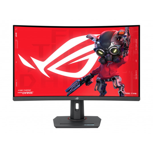 ASUS ROG Strix XG32WCMS USB-C spēļu monitors 32" VA 2560x1440/16:9/350cd/m2/1ms Dispalija, HDMI, USB_C, austiņu ports