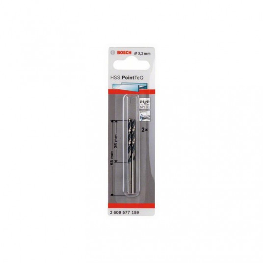 Metāla urbis Bosch Pointteq, 3,2x65 mm, 2 gab