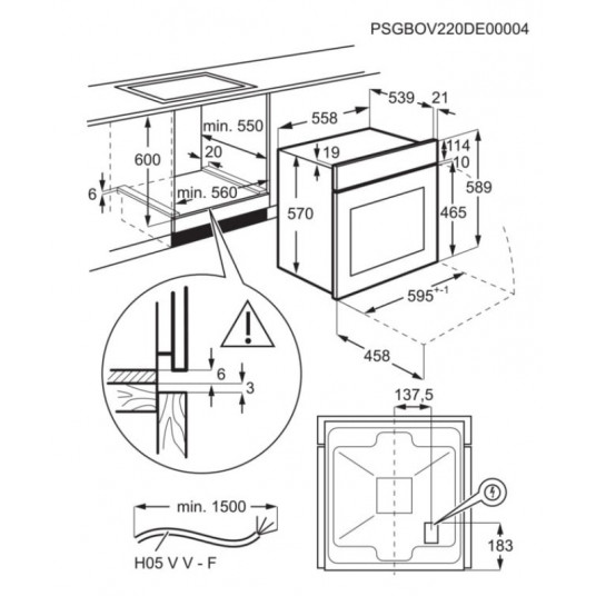 Cepeškrāsns ELECTROLUX KOFDP46BK