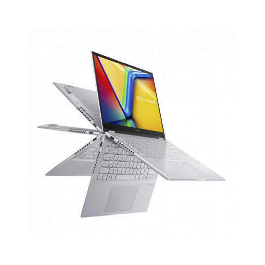 VivoBook S Flip TN3402YA-KN391W 14 OLED 7430U 16GB 1SSD LV W11 Sudraba krāsā