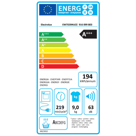 Electrolux EW7D394UCE žāvētājs