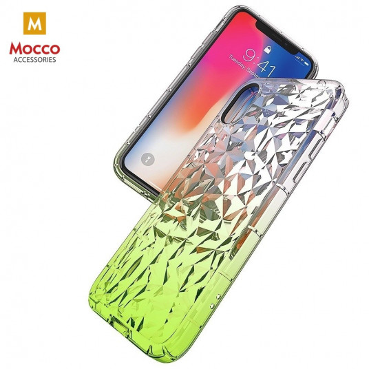Mocco Trendy Diamonds Silicone Back Case for Samsung G965 Galaxy S9 Plus Green