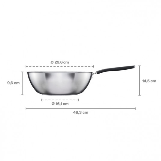 Fiskars Functional Form - wok panna, 28 cm