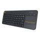 LOGI K400 Plus Touch Keyboard melna (Latvija)