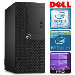 DELL 3050 Tower i7-7700 8GB 256SSD M.2 NVME+1TB WIN10Pro