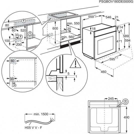 Cepeškrāsns Electrolux EOB9S31WX