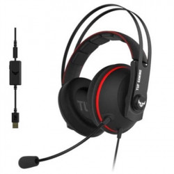 Austiņas Asus TUF GAMING H7, Red / Black, Iebūvēts mikrofons