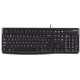 "Logitech K120 USB melns QWERTY US"