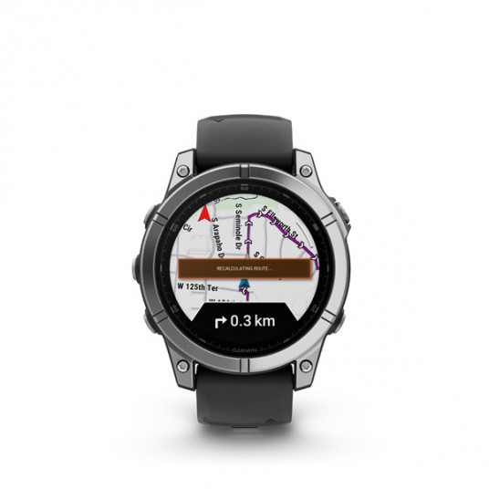 Viedais pulkstenis Garmin Fenix E 47mm Stainless Steel/Black 010-03025-00