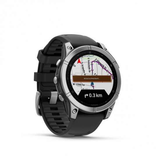 Viedais pulkstenis Garmin Fenix E 47mm Stainless Steel/Black 010-03025-00