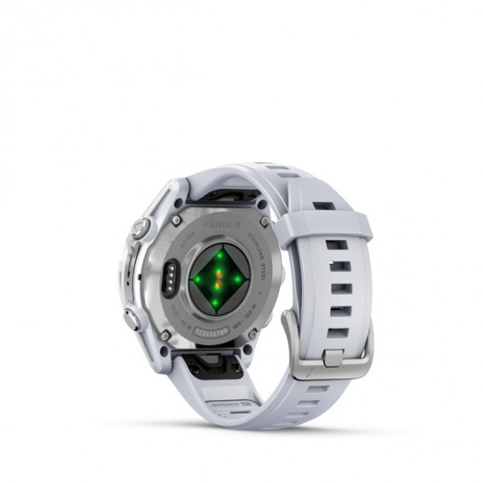 Viedais pulkstenis Garmin Fenix 8 AMOLED 43mm Silver/Whitestone 010-02903-00