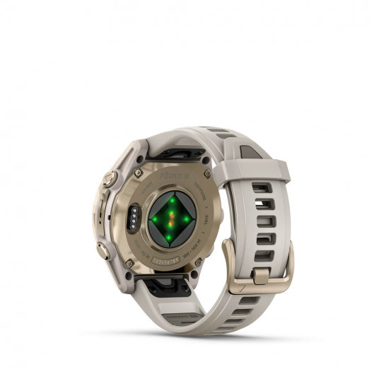 Viedais pulkstenis Garmin Fenix 8 AMOLED Sapphire 43mm Soft Gold/Fog Grey Dark Sandstone 010-02903-11
