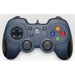Logitech F310 tastatūra, pogas A, B, X, Y, LB, RB, Start, Back, Mode