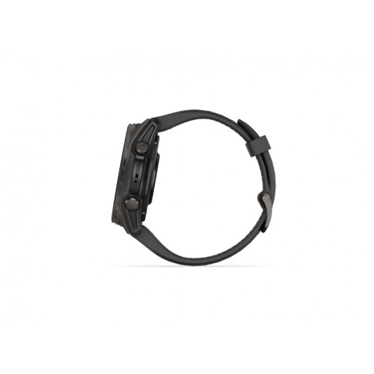 Viedais pulkstenis Garmin Fenix 8 AMOLED Sapphire 43mm Carbon Grey DLC Titanium/Black Pebble Grey 010-02903-21