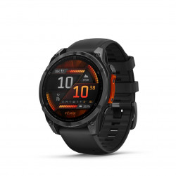 Viedais pulkstenis Garmin Fenix 8 AMOLED 47mm Slate Gray Steel/Black Band 010-02904-00