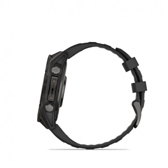 Viedais pulkstenis Garmin Fenix 8 AMOLED Sapphire 47mm Carbon Grey DLC Titanium/Black Pebble Grey 010-02904-21