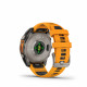 Viedais pulkstenis Garmin Fenix 8 AMOLED Sapphire 47mm Titanium/Spark Orange Graphite 010-02904-11
