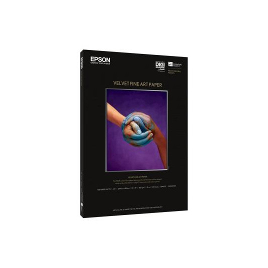 Epson Velvet Fine Art Paper, DIN A2 mākslas papīrs, A2, 260 g/m²