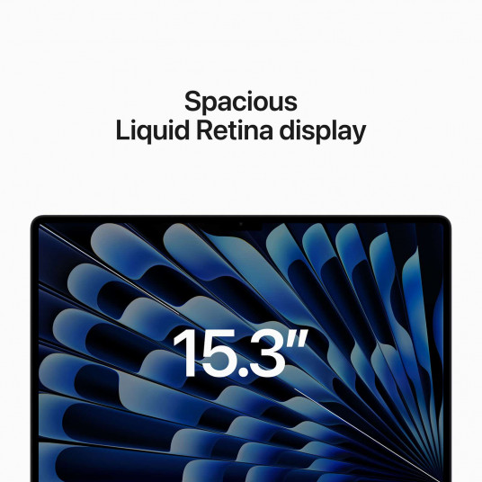 Dators Apple MacBook Air 15,3" Apple M2 8C, RAM 16GB, SSD 256GB, Mac OS, Midnight MQKW3ZE/A/R1
