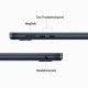 Dators Apple MacBook Air 15,3" Apple M2 8C, RAM 16GB, SSD 256GB, Mac OS, Midnight MQKW3ZE/A/R1
