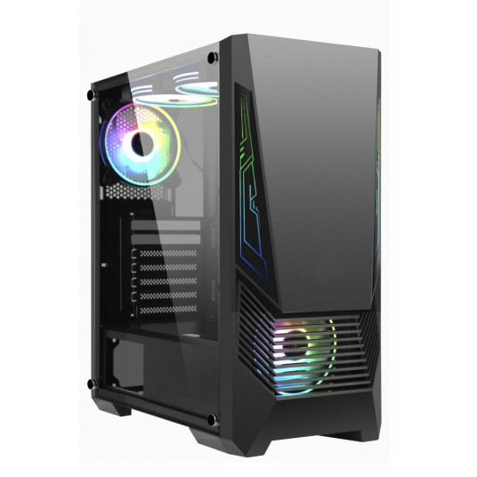 Korpuss|GOLDEN TIGER|Buffalo M730i|MidiTower|Izstrādājums nav iekļauts|ATX|MicroATX|Color Black|BUFFALOM730I
