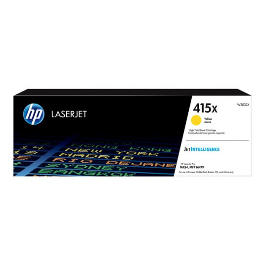 HP 415X dzeltenais toneris