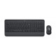 Logitech MK650 Advanced — Tastatur-und-Maus-Set — kabellos — 2,4 GHz — QWERTZ — Deutsch Graphite