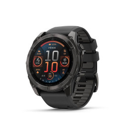 Viedais pulkstenis Garmin Fenix 8 AMOLED Sapphire 51mm Carbon Grey DLC Titanium/Black Pebble Grey 010-02905-21