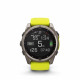 Viedais pulkstenis Garmin Fenix 8 Solar Sapphire 51mm Titanium/Amp Yellow & Graphite 010-02907-21