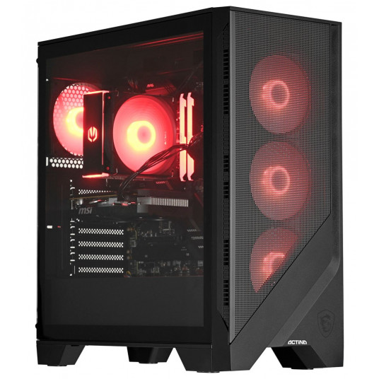 Stacionārais dators Actina 5901443389507 PC AMD Ryzen™ 7 5700X3D 32 GB DDR4-SDRAM 1 TB SSD NVIDIA GeForce RTX 4060 Ti "Midi Tower" melns