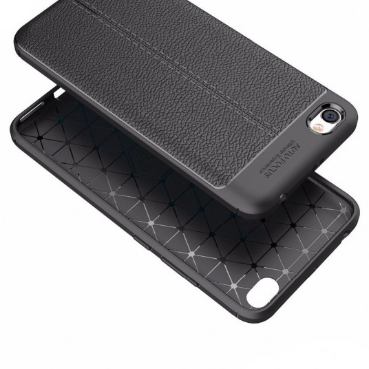 Mocco Litchi Pattern Back Case Silicone Case for Samsung G965 Galaxy S9 Plus Grey
