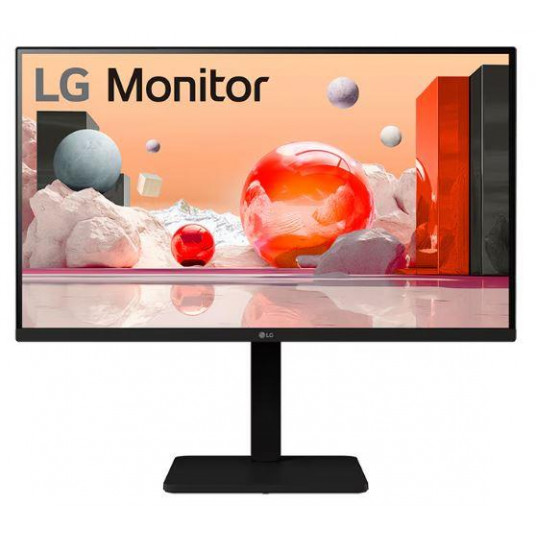 LCD monitors|LG|27"|Panelis IPS|1920x1080|16:9|100Hz|Matēts|Garnitūra|Garnitūra|Gultnis|Pivot|Pivot|Regulējams augstums|Nokrāsa melna|27BA550-B