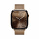 Viedpulkstenis Apple Watch Series 10 GPS + Cellular 46mm Gold Titanium Case with Gold Milanese Loop - S/M