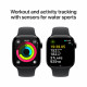 Viedpulkstenis Apple Watch Series 10 GPS 42mm Jet Black Aluminium Case with Black Sport Band - S/M