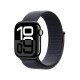 Viedpulkstenis Apple Watch Series 10 GPS 42mm Jet Black Aluminium Case with Ink Sport Loop